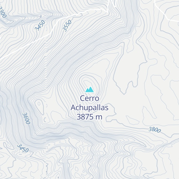 Map of Cerro Achupallas