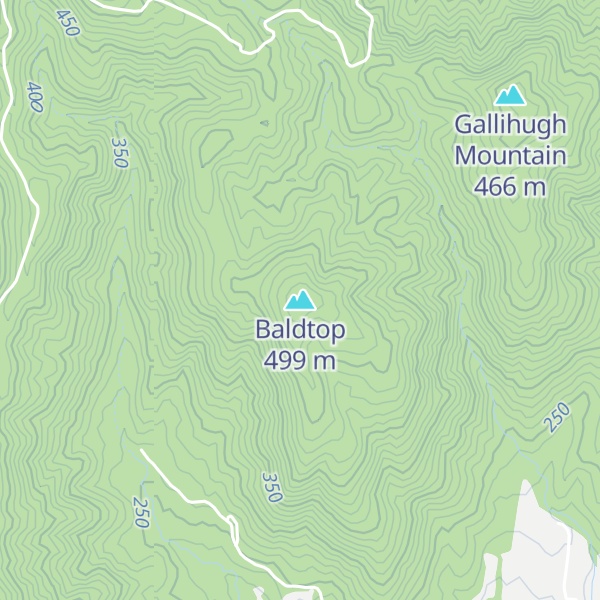 Map of Baldtop