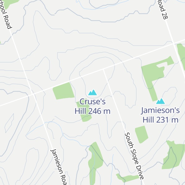 Map of Cruse's Hill