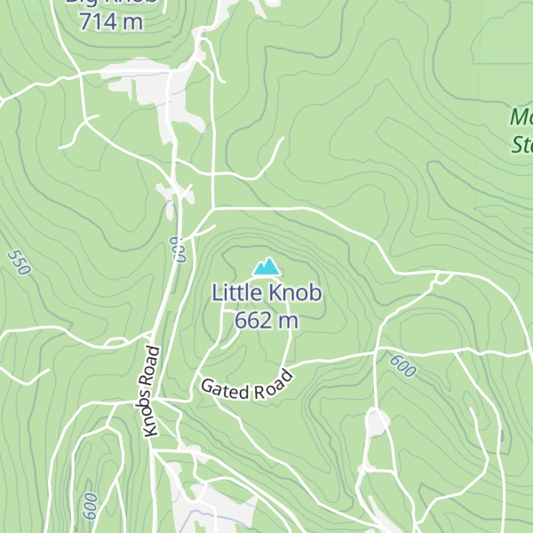 Map of Little Knob