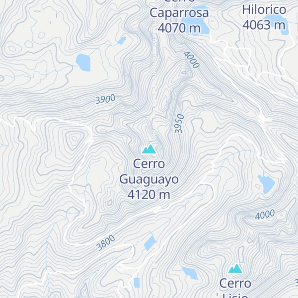 Map of Cerro Guaguayo