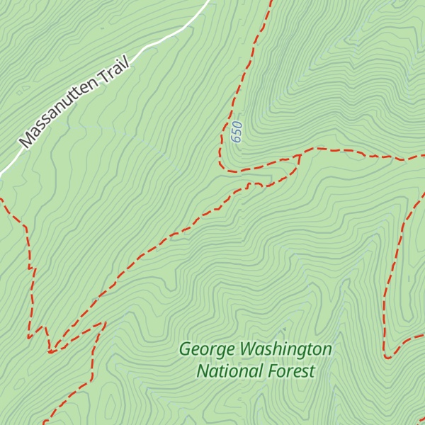 Map of Meneka Peak