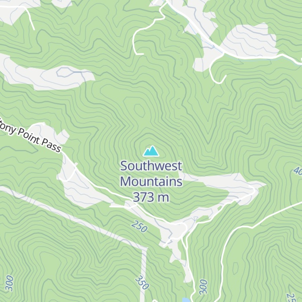 Map of Southwest Mountains
