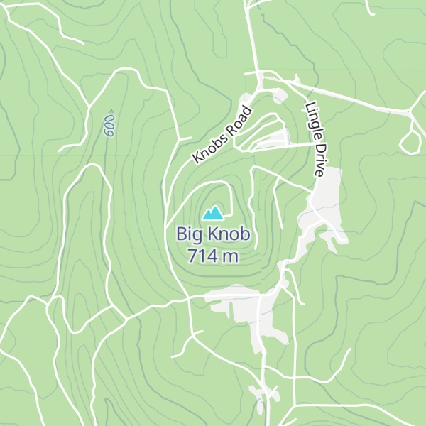 Map of Big Knob