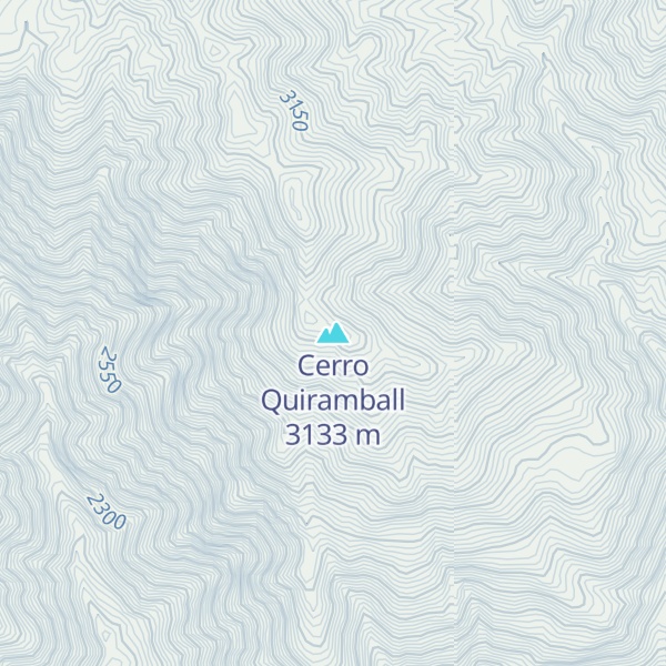 Map of Cerro Quiramball