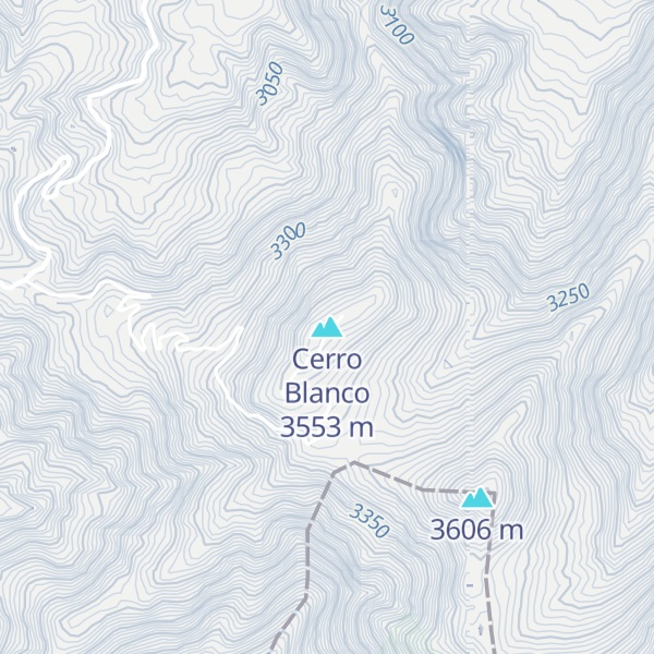 Map of Cerro Blanco