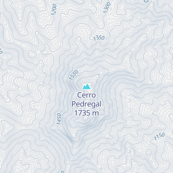 Map of Cerro Pedregal