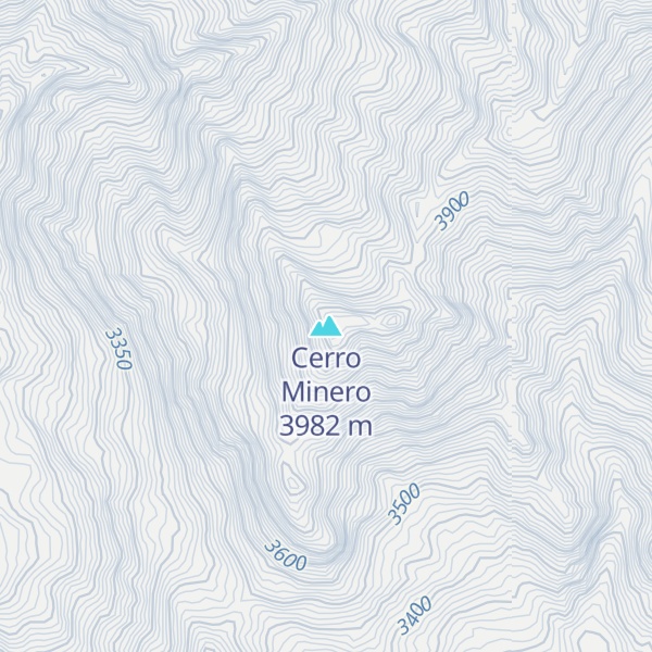 Map of Cerro Minero