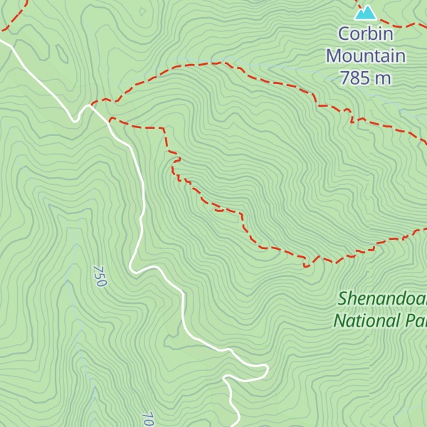 Map of Robertson Mountain