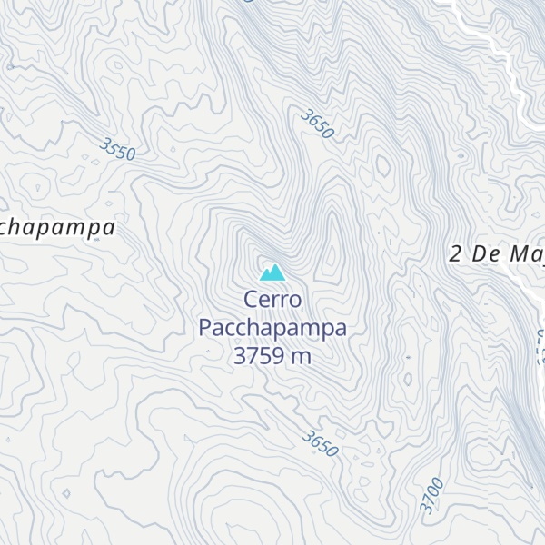 Map of Cerro Pacchapampa