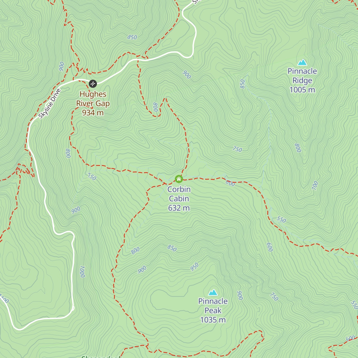 Corbin Cabin map