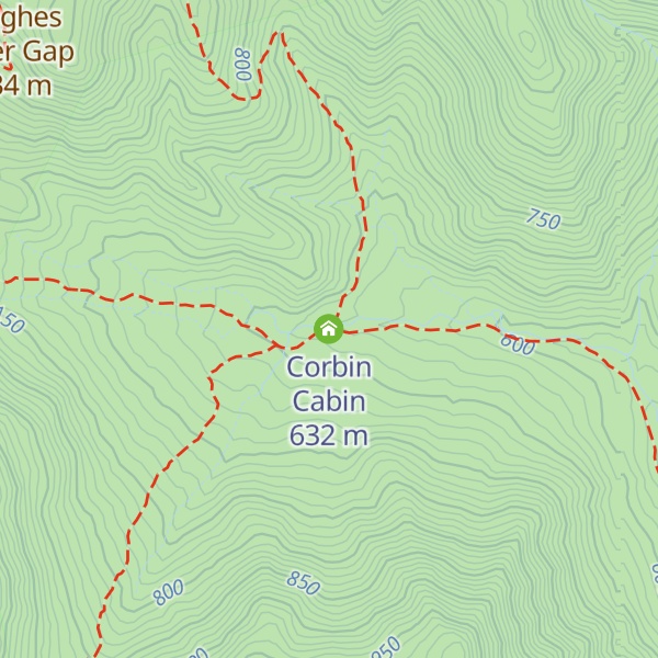 Map of Corbin Cabin
