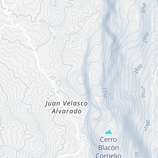 Map of Cerro Coymolache