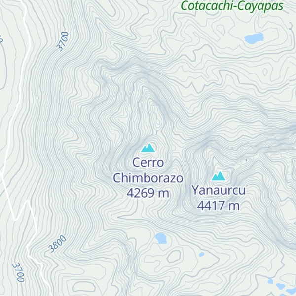 Map of Cerro Chimborazo