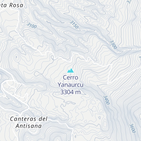 Map of Cerro Yanaurcu
