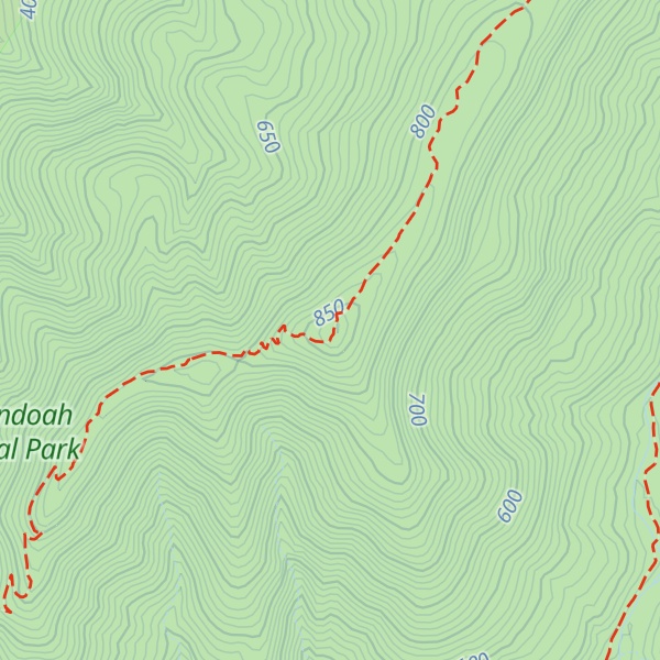 Map of Knob Mountain