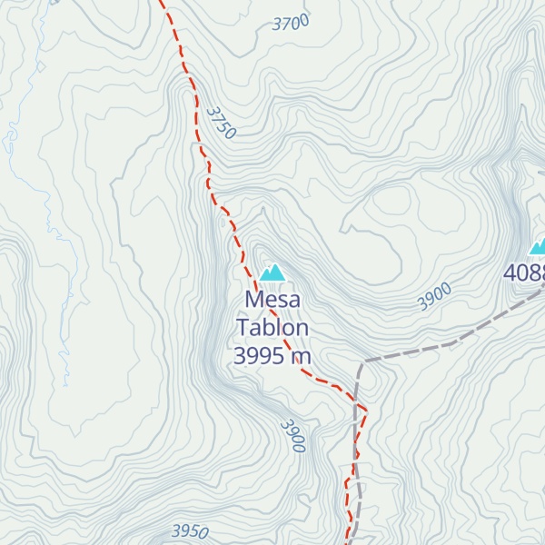 Map of Mesa Tablon