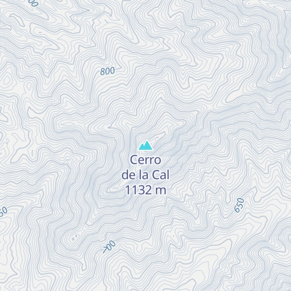 Map of Cerro de la Cal