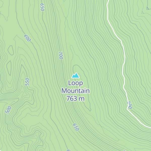 Map of Loop Mountain