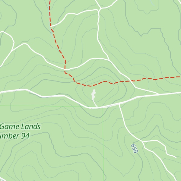 Map of Chestnut Ridge-Clearfield County Highpoint