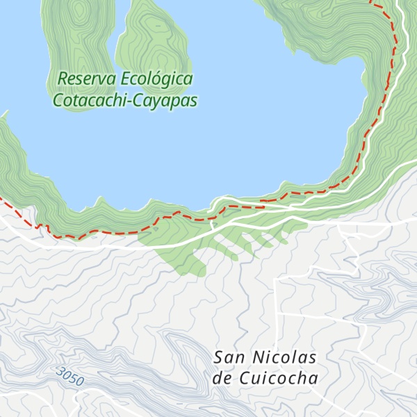 Map of Laguna Cuicocha