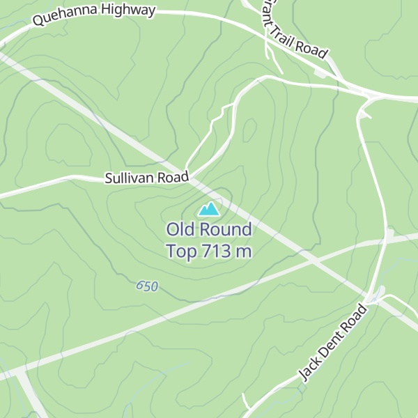 Map of Old Round Top