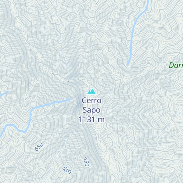 Map of Cerro Sapo