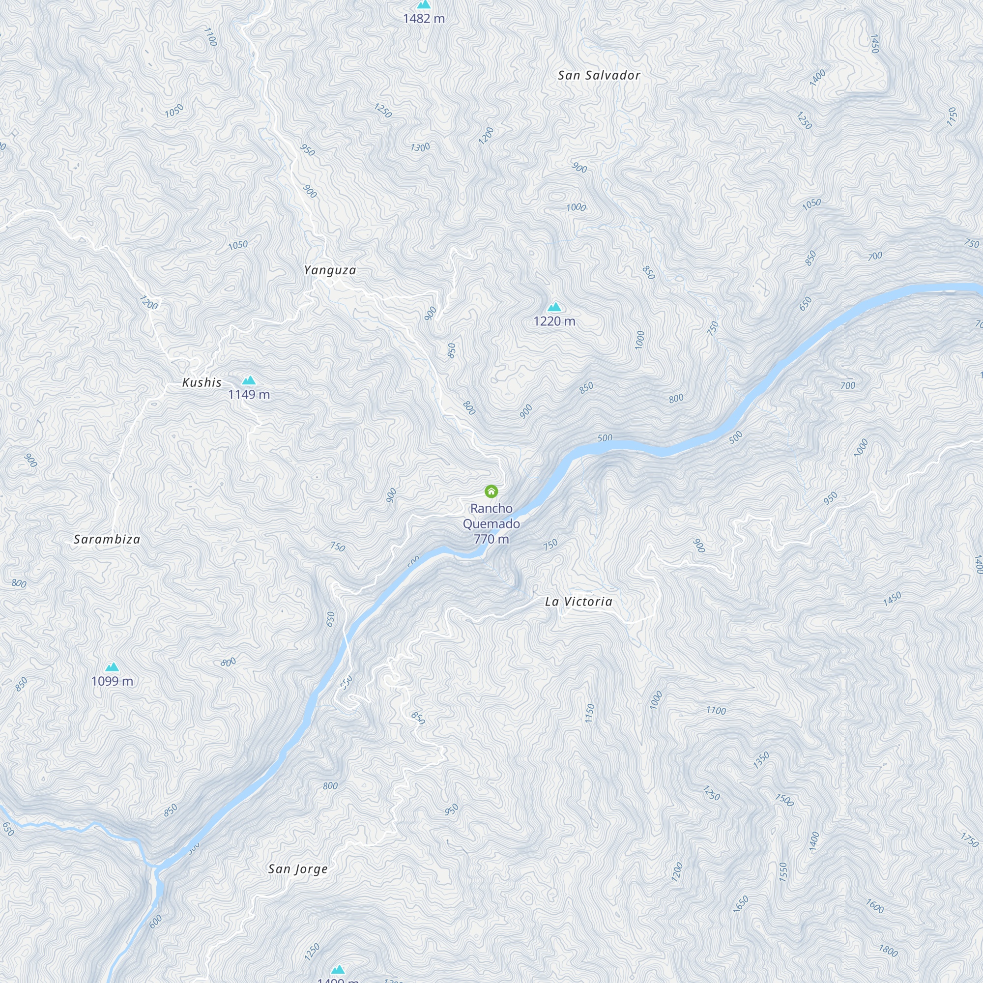 Rancho Quemado map