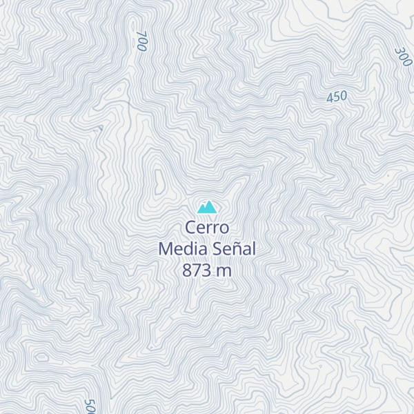 Map of Cerro Media Señal