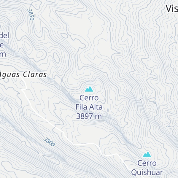 Map of Cerro Fila Alta