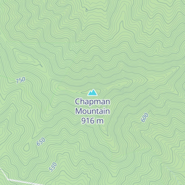 Map of Chapman Mountain