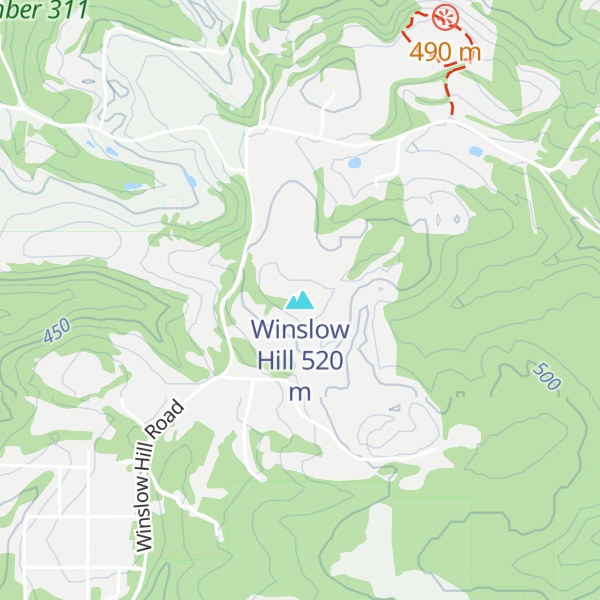 Map of Winslow Hill