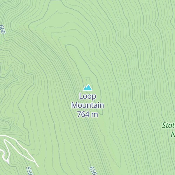 Map of Loop Mountain