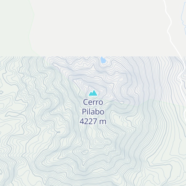 Map of Cerro Pilabo