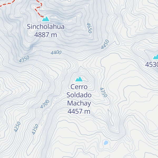 Map of Cerro Soldado Machay