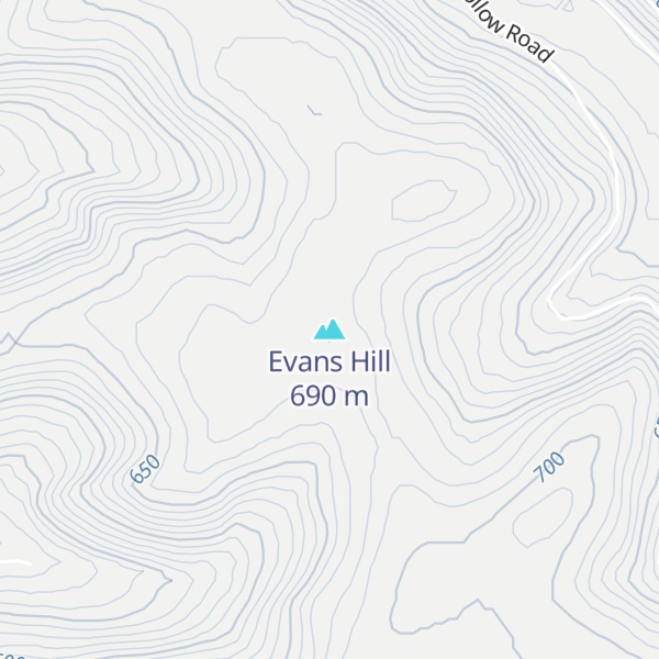 Map of Evans Hill