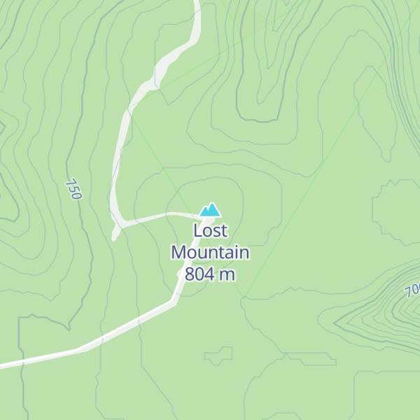 Map of Lost Mountain