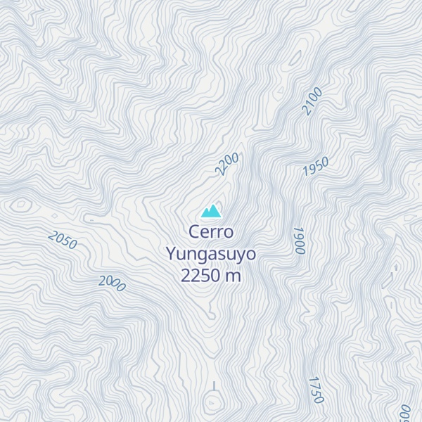 Map of Cerro Yungasuyo
