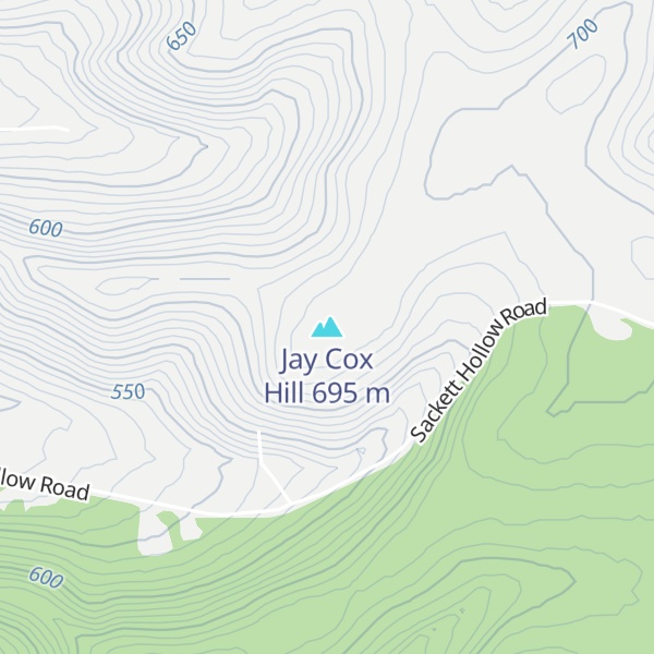 Map of Jay Cox Hill