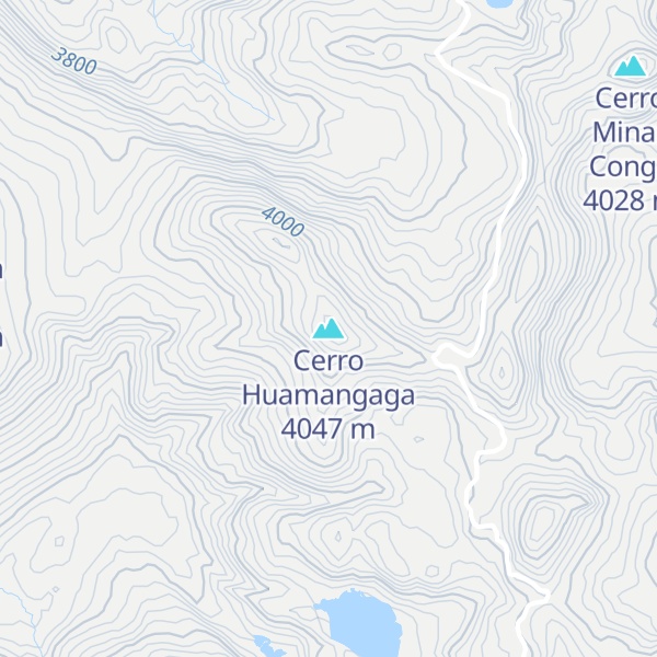 Map of Cerro Huamangaga