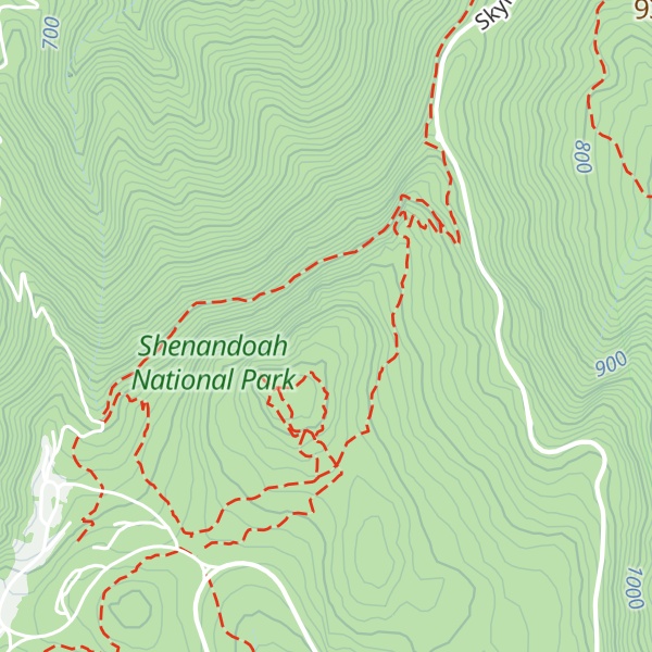 Map of Little Stony Man