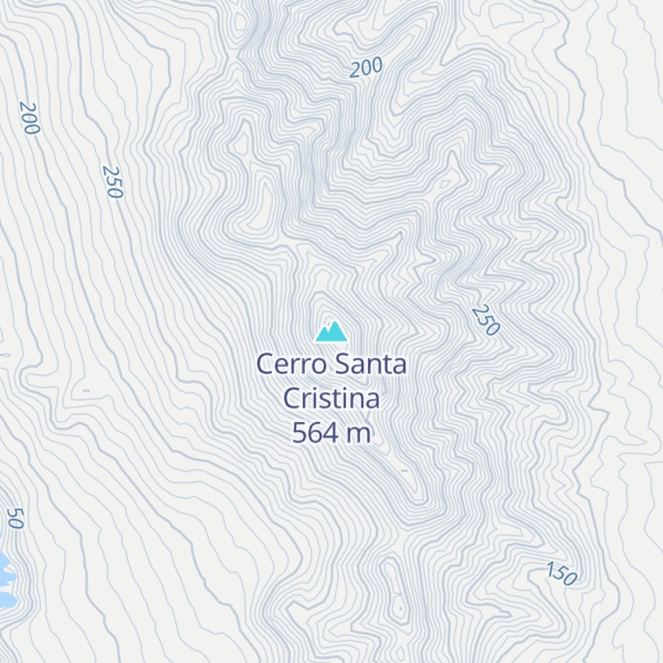 Map of Cerro Santa Cristina