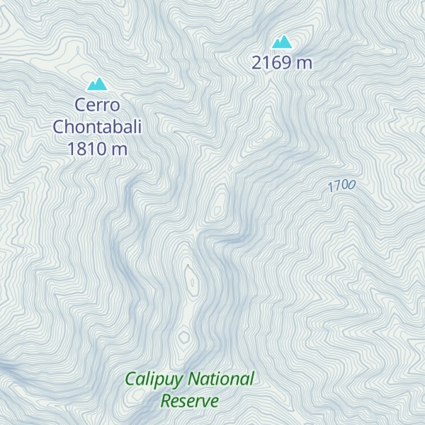 Map of Cerro Agall Cuenta