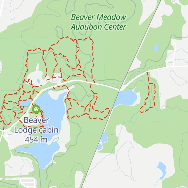 Map of Refuge cabin