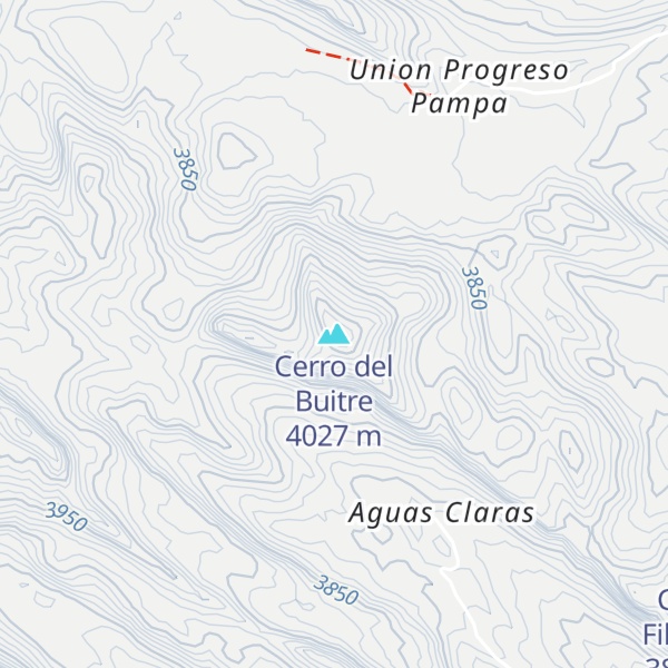 Map of Cerro del Buitre