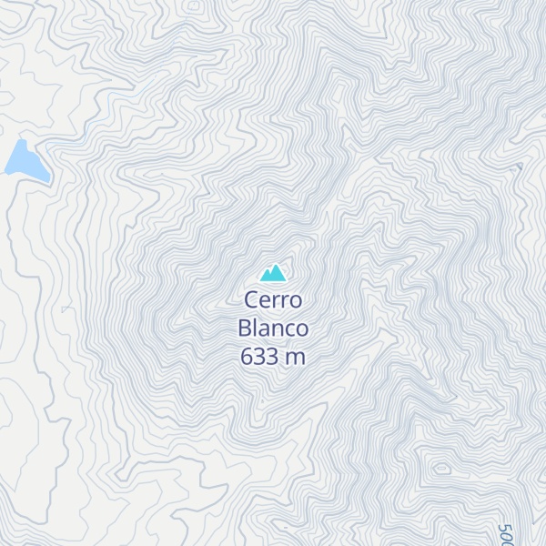 Map of Cerro Blanco