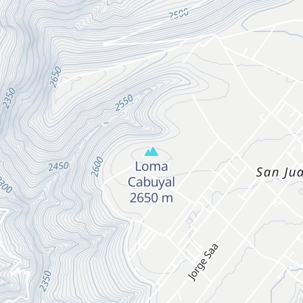Map of Loma Cabuyal