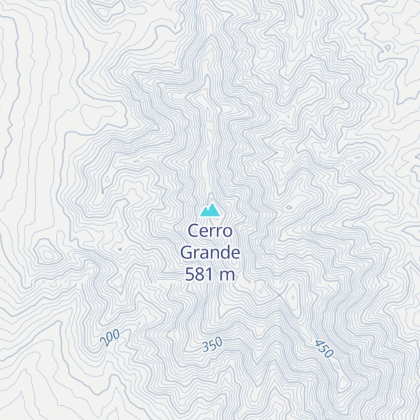 Map of Cerro Grande