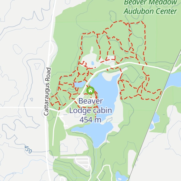 Map of Beaver Lodge cabin