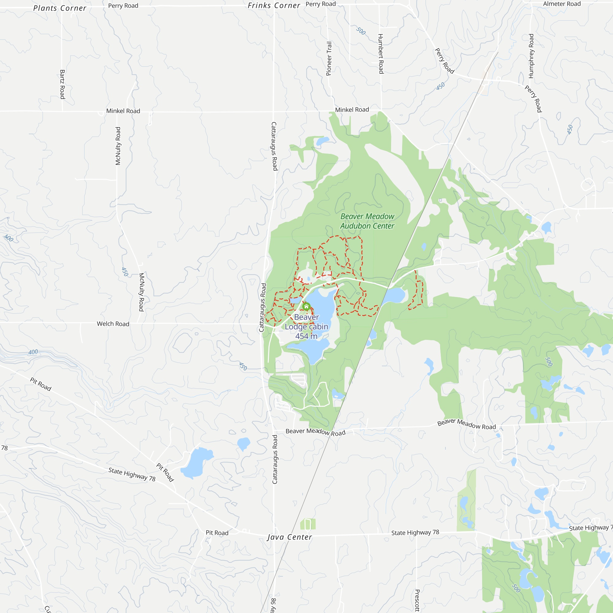 Beaver Lodge cabin map